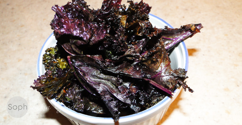 Purple Kale Chips