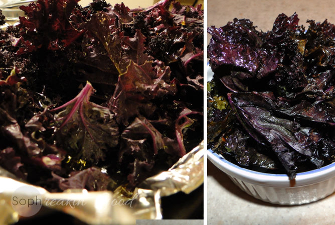 Purple Kale Chips