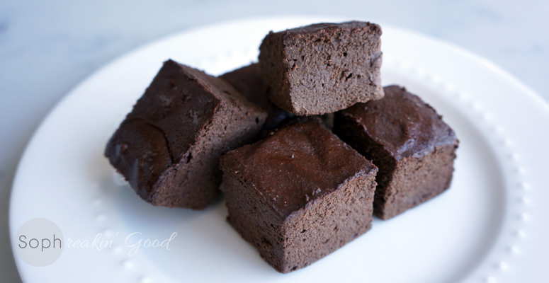 Paleo Dark Chocolate Banana Fudge Brownies