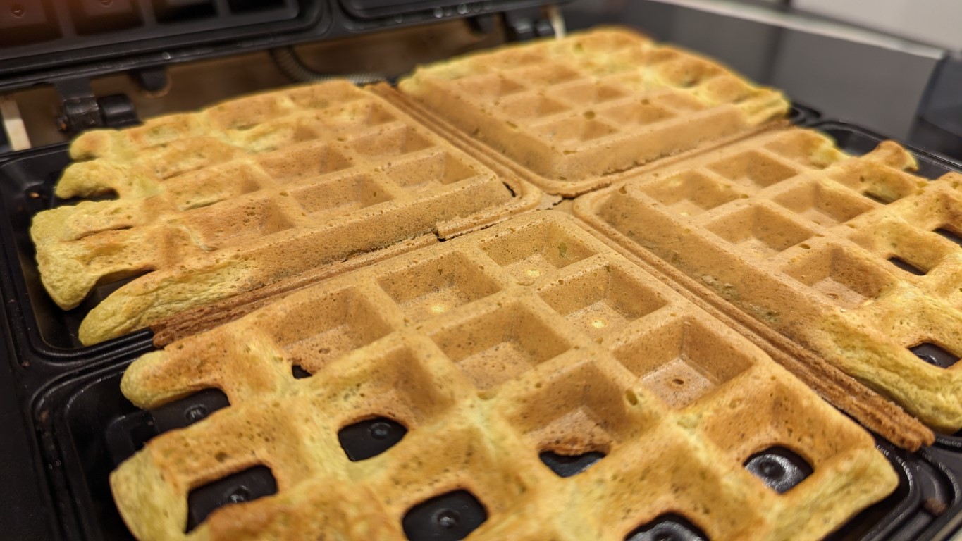 Waffles Ready in the Waffle Maker