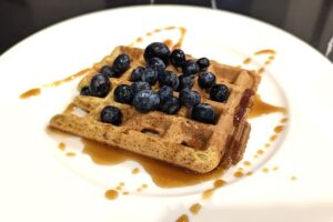 toppings on plantain gluten free waffles recipe